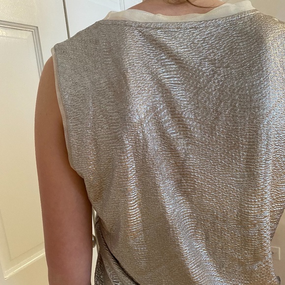 Silver Polyester Top - Picture 4 of 4